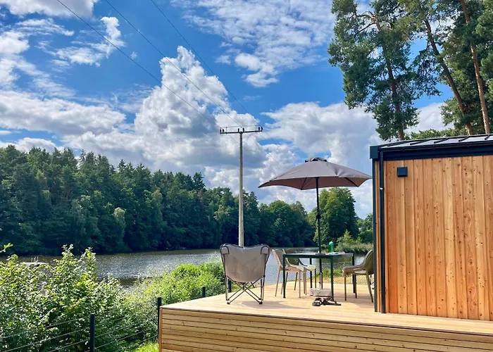 Tinyhouse Seeträumchen direkt am See mit Terrasse für 4 Apartamento