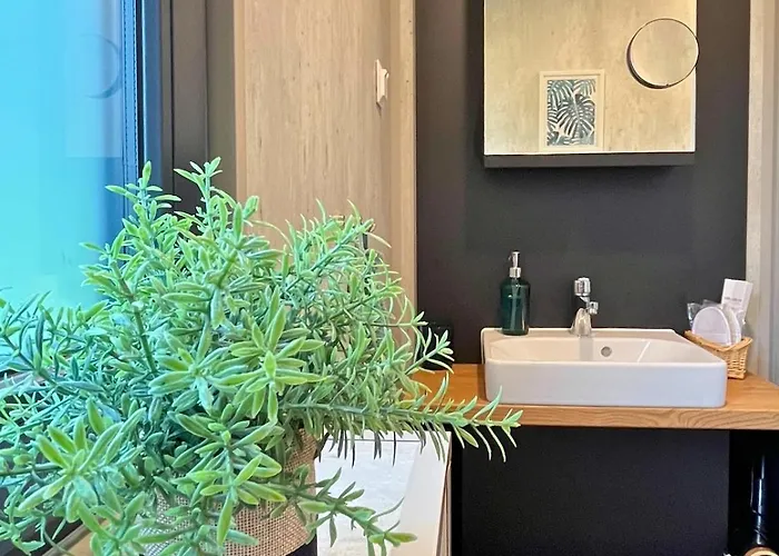 Tinyhouse Seetraeumchen Direkt Am See Mit Terrasse Fuer 4 Bodenwohr