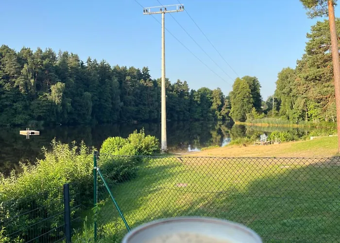 Tinyhouse Seetraeumchen Direkt Am Mit Terrasse Fuer 4 Apartment Bodenwohr